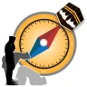 Richting digitale gyrokompas icon