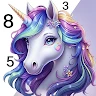 Fantasy Color By Number Game icon