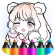 Kids Coloring Games for Girls icon