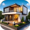 House Design Plan 3D icon