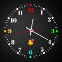 świecący zegar cyfrowy tapeta icon