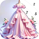 Jeu coloriage princesse icon
