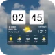 Zegar i pogoda Sense Flip icon