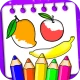 Fruits Coloring Book & Drawing icon