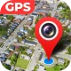 GPS-satelliet kaart navigatie icon