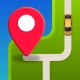 GPS χάρτες πλοήγηση & οδηγίες icon