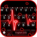 Motywy Neon Red Heartbeat icon