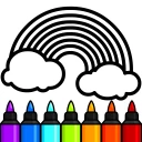 Kleur spelletjes voor kinderen icon