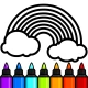Kleur spelletjes voor kinderen icon