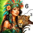 Jungle Color By Number Games icon
