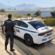 Politieauto achtervolging spel icon