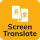 Vertalen op het scherm icon