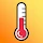 Kamertemperatuur Thermometer icon