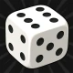 Dobbelsteen: Simpel rollen icon