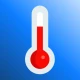 Real thermometer: Temperature icon