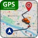 GPS-navigatie, kaarten & route icon