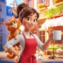 Paws & Pastries: Merge Café icon