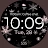 Snowflake rose gold watch face icon