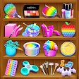 Antistress relaxing toy game icon