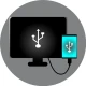 USB-Anschluss TelefonFernseher icon