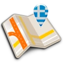 Map of Greece offline icon