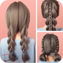 Easy hairstyles step by step icon