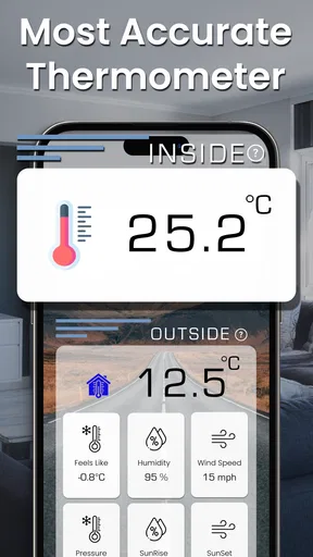 Kamertemperatuur Thermometer screenshot