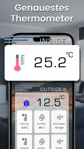 Raumtemperatur-Thermometer screenshot