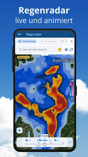 wetter.com Wetter & Regenradar screenshot