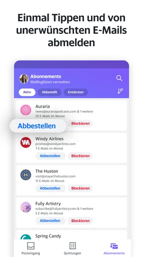 Yahoo Mail – Alles im Blick screenshot