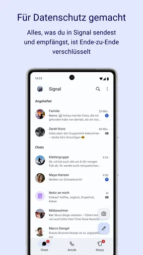 Signal – Sicherer Messenger screenshot
