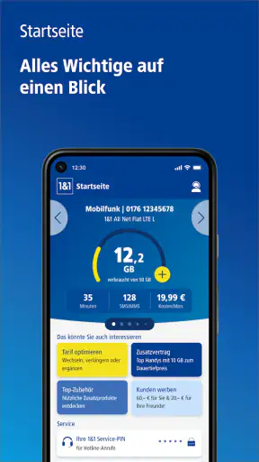 1&1 Control-Center screenshot