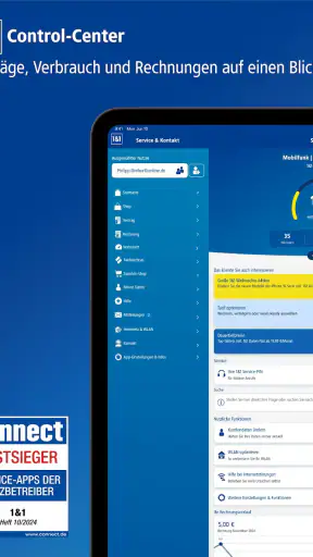 1&1 Control-Center screenshot