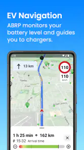 A Better Routeplanner (ABRP) screenshot