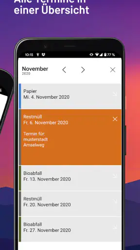 Abfall-App Celle screenshot