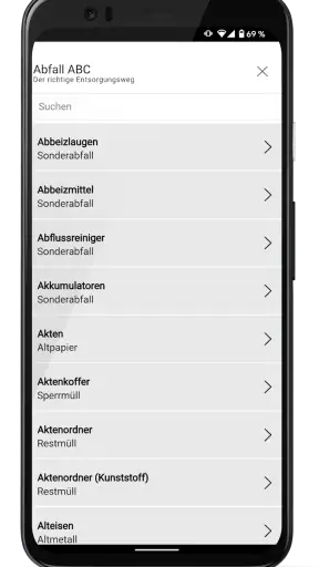 Abfallapp Landkreis Grafschaft screenshot