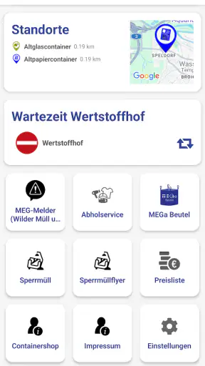 abfallApp MEG screenshot