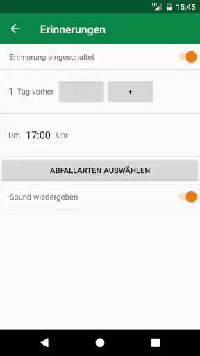ABI-Abfall screenshot