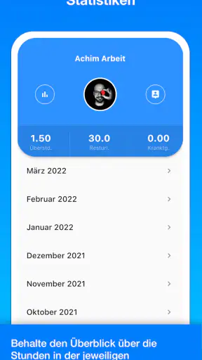 Achim App Arbeitszeiterfassung screenshot
