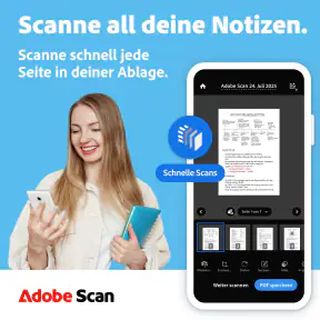 Adobe Scan KI-PDF Scanner, OCR screenshot