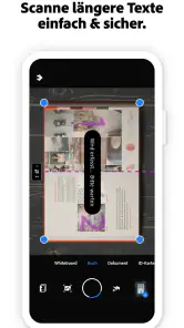 Adobe Scan KI-PDF Scanner, OCR screenshot