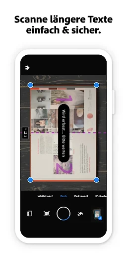 Adobe Scan KI-PDF Scanner, OCR screenshot