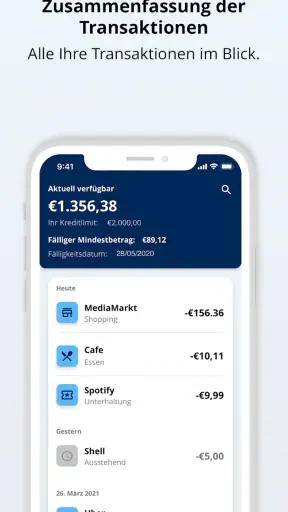 Advanzia screenshot