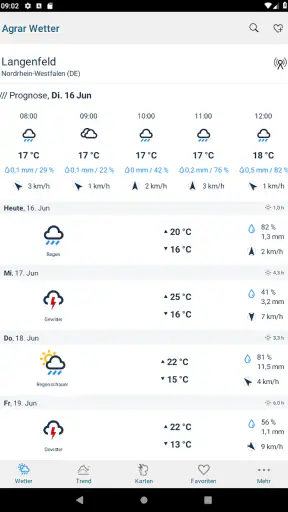Agrar Wetter screenshot