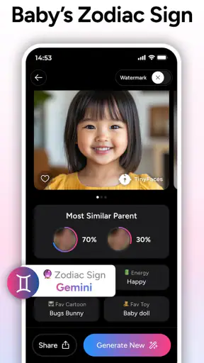 AI Baby Generator - TinyFaces screenshot