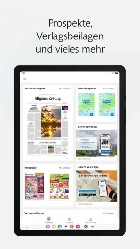 Allgäuer Zeitung e-Paper screenshot