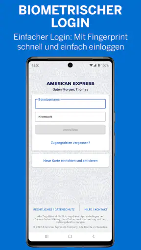 Amex Deutschland screenshot
