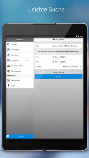 ampido - Die Parkplatz-App screenshot