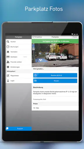 ampido - Die Parkplatz-App screenshot