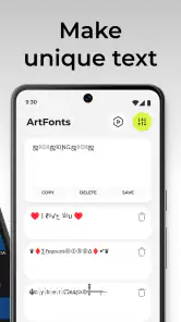 ArtFonts: Hübsche Schriften screenshot